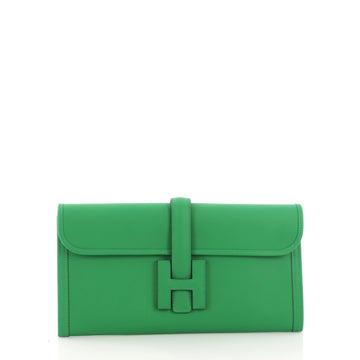 Hermes Jige Elan Clutch Swift 29 Green 3859711