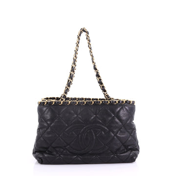 Chanel Chain Me Tote Quilted Calfskin Small Black 3859729
