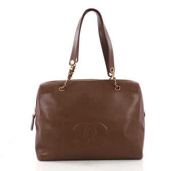 Chanel Vintage Timeless Zip Satchel Caviar Large 3859760