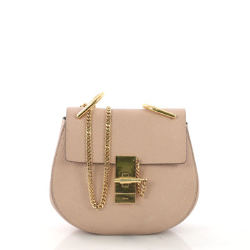 Chloe Drew Crossbody Bag Leather Mini Pink