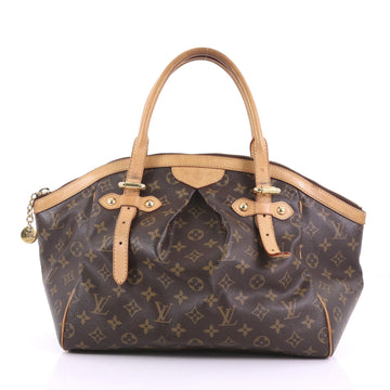 Louis Vuitton Tivoli Handbag Monogram Canvas GM Brown 386031