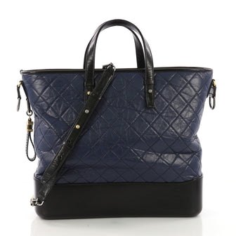 Chanel Gabrielle Shopping Tote Quilted Calfskin Large 386121