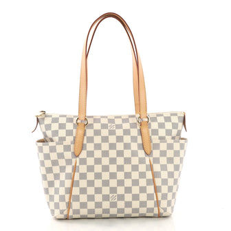 Louis Vuitton Totally Handbag Damier PM White 386151