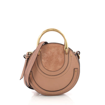 Chloe Pixie Crossbody Bag Leather with Suede Mini
