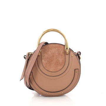 Chloe Pixie Crossbody Bag Leather with Suede Mini