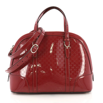 Gucci Nice Top Handle Bag Microguccissima Patent Medium 386311