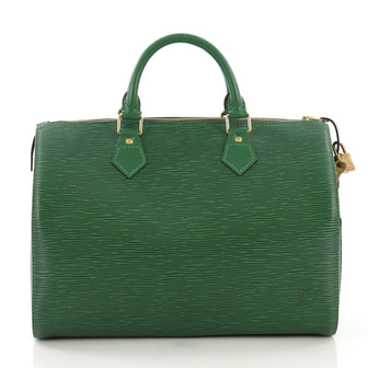 Louis Vuitton Speedy Handbag Epi Leather 35 Green 3863224