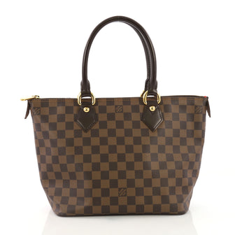 Louis Vuitton Saleya Handbag Damier PM Brown 3863225