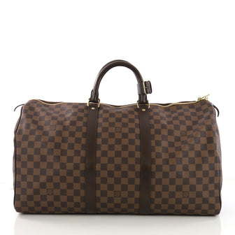  Louis Vuitton Model: Keepall Bag Damier 50 Brown 38632/9
