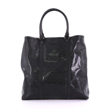 Gucci Open Tote GG Imprime Large Black 386391