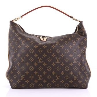 Louis Vuitton Model: Sully Handbag Monogram Canvas MM Brown 38644/7