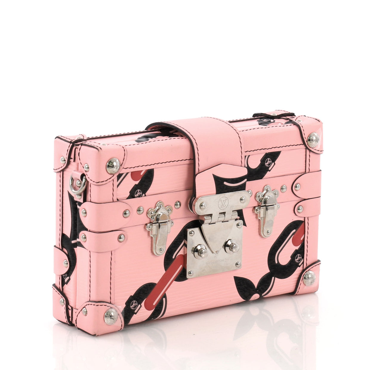 Louis Vuitton Petite Malle Handbag Limited Edition Printed 386663