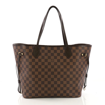 Louis Vuitton Model: Neverfull Tote Damier MM  Brown 38673/4