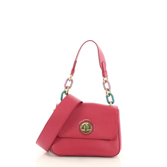 Salvatore Ferragamo Lexi Shoulder Bag Leather Small Pink 386751