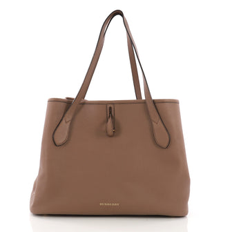 Burberry Honeybrook Tote Leather Medium Brown 3869201
