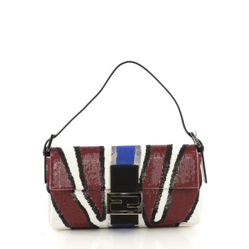 Fendi Baguette Sequins Purple 387061