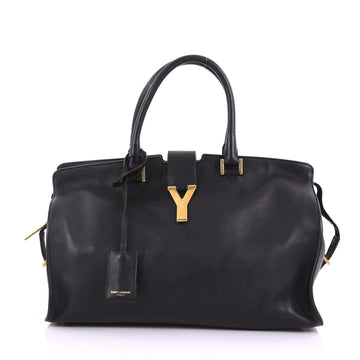 Saint Laurent Classic Y Cabas Leather Medium Black 387172