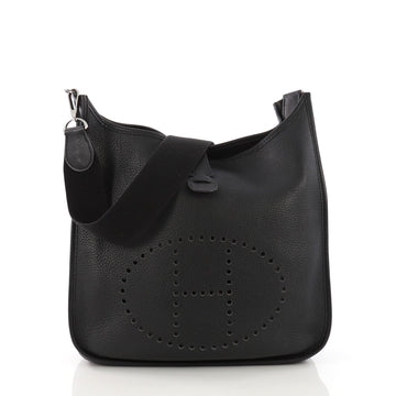 Hermes Evelyne Crossbody Gen II Clemence GM Black 3873210