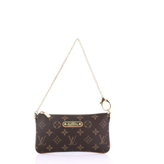 Louis Vuitton Milla Pochette Monogram Canvas MM Brown 387371