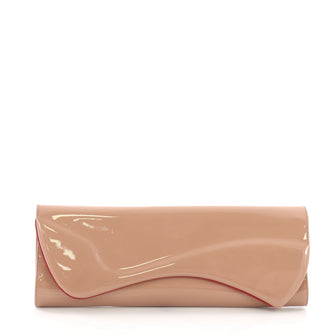 Christian Louboutin Pigalle Clutch Patent Neutral 387464