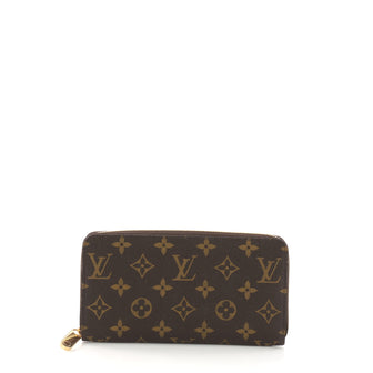  Louis Vuitton Zippy Wallet Monogram Canvas Brown 387503