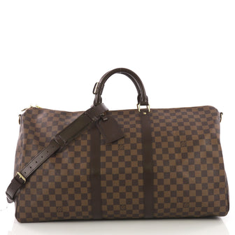 Louis Vuitton Keepall Bandouliere Bag Damier 55 Brown 387611