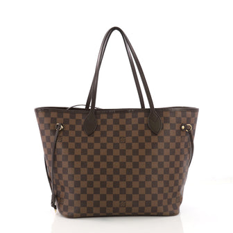 Louis Vuitton Neverfull NM Tote Damier MM Brown 387761