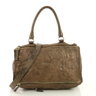Givenchy Pandora Bag Distressed Leather Large Brown 387952