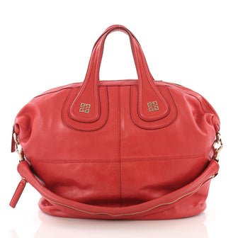 Givenchy Nightingale Satchel Leather Medium Red 3881010