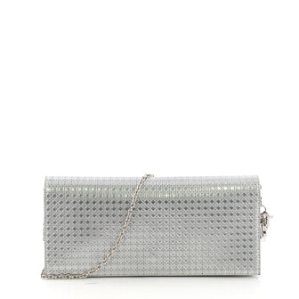 Christian Dior Lady Dior Croisiere Chain Wallet Micro Cannage Perforated Calfskin