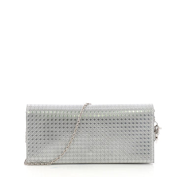 Christian Dior Lady Dior Croisiere Chain Wallet Micro Cannage Perforated Calfskin