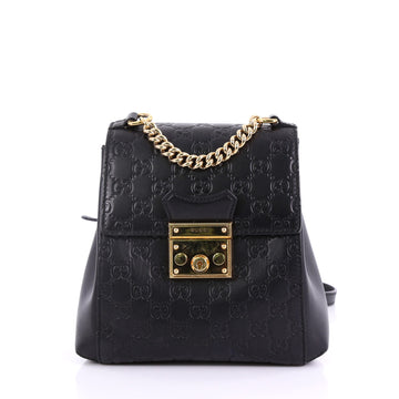 Gucci Padlock Backpack Guccissima Leather Mini