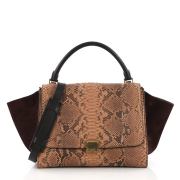 Celine Trapeze Handbag Python Medium - Designer Handbag - Rebag