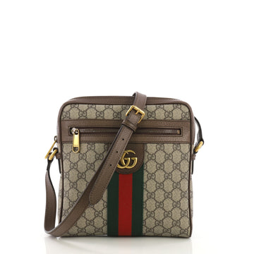 Gucci Ophidia Messenger Bag GG Coated Canvas Small Brown 388561