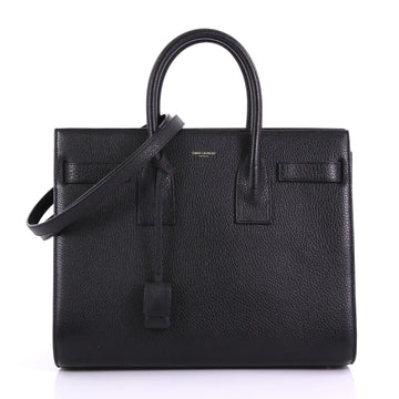 Saint Laurent Sac de Jour Carryall Handbag Leather Medium 388641