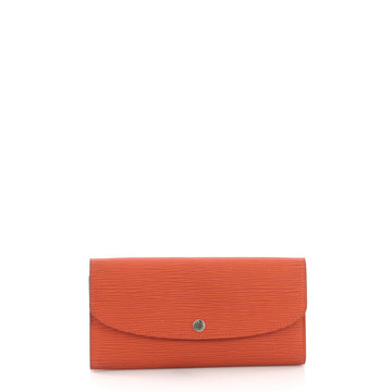 Louis Vuitton Emilie Wallet Epi Leather Orange 388704