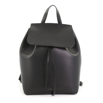 Mansur Gavriel Drawstring Backpack Leather Large Black 389301