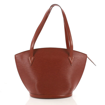 Louis Vuitton Saint Jacques Handbag Epi Leather GM Brown 389344
