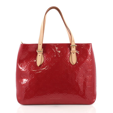 Louis Vuitton Brentwood Handbag Monogram Vernis Red 389345