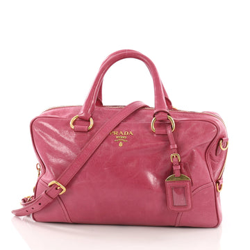 Prada Convertible Bauletto Bag Vitello Shine Medium
