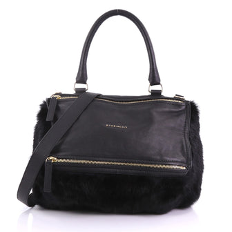 Pandora Handbag Leather and Fur Medium
