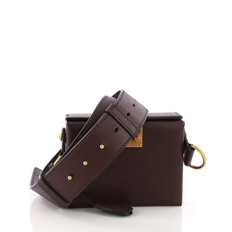Christian Dior Dioraddict Lockbox Bag Leather Small Purple 389511
