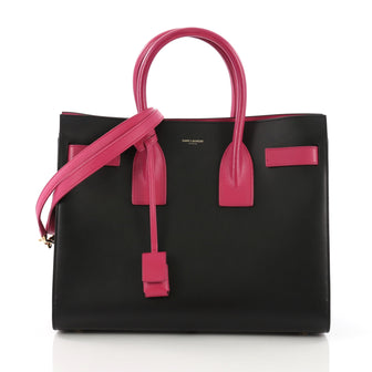 Saint Laurent Sac de Jour NM Handbag Leather Small Black 3896915