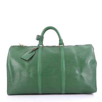 Louis Vuitton Keepall Bag Epi Leather 50 Green 3896933