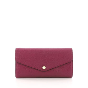 Louis Vuitton Sarah Wallet NM Monogram Empreinte Leather Purple 3896936
