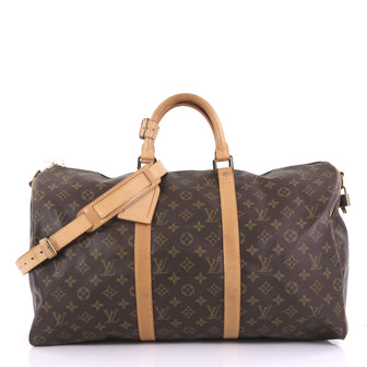 Louis Vuitton Keepall Bandouliere Bag Monogram Canvas 50