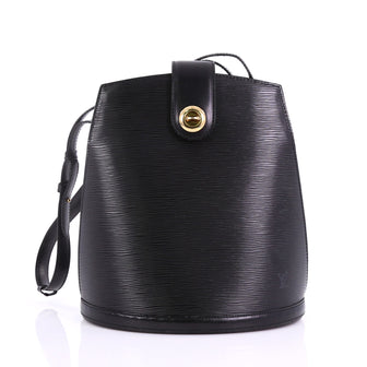 Louis Vuitton Cluny Shoulder Bag Epi Leather Black 3896939