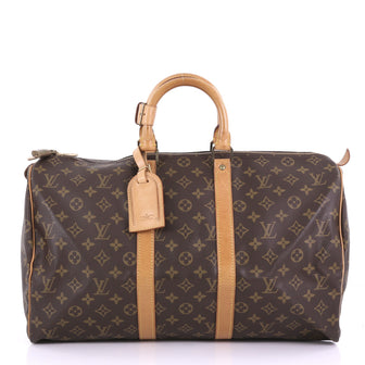Louis Vuitton Keepall Bag Monogram Canvas 45 Brown 3896964