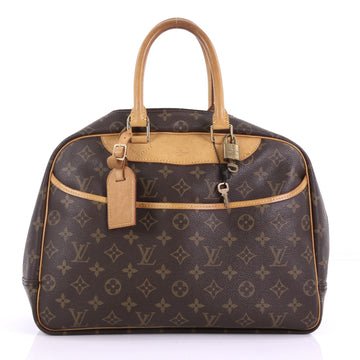 Louis Vuitton Deauville Handbag Monogram Canvas Brown 3896965