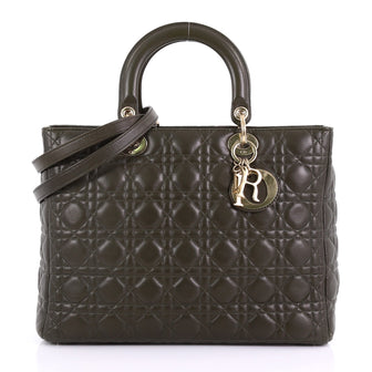 Christian Dior Lady Dior Handbag Cannage Quilt Lambskin 389771